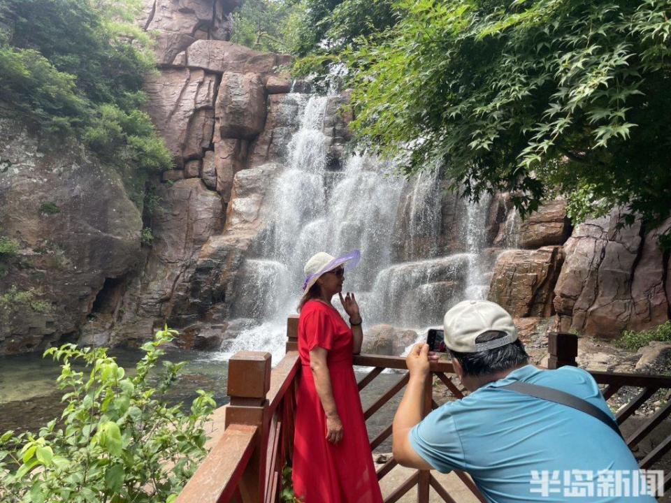 青岛北九水风景区图片