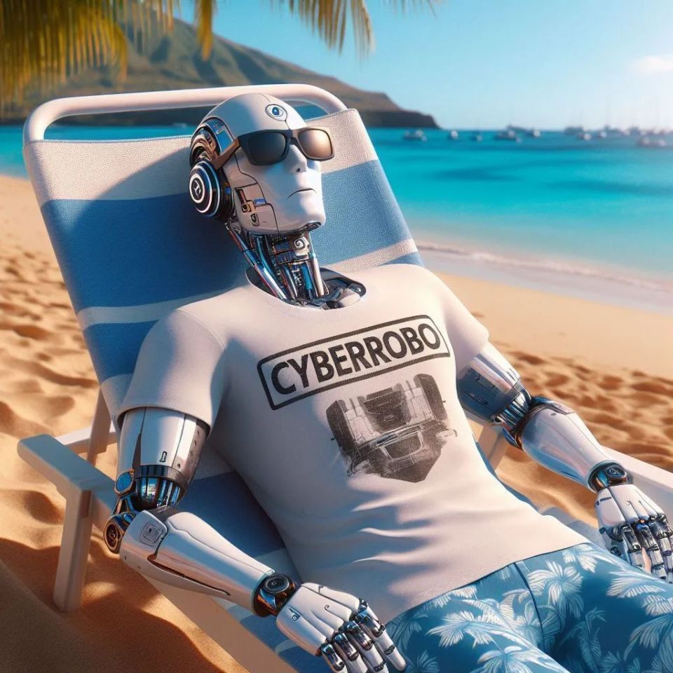 慵懒一夏:送你一组人形机器人头像和贴纸 |cyberrobo周边