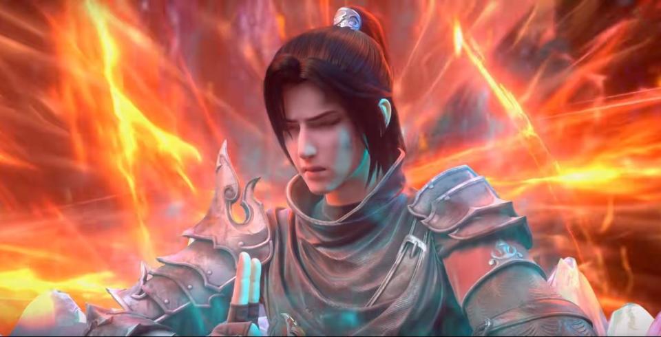 斗破苍穹：美杜莎衣服被烧光，有谁注意萧炎的眼神，竟然偷瞄玉体