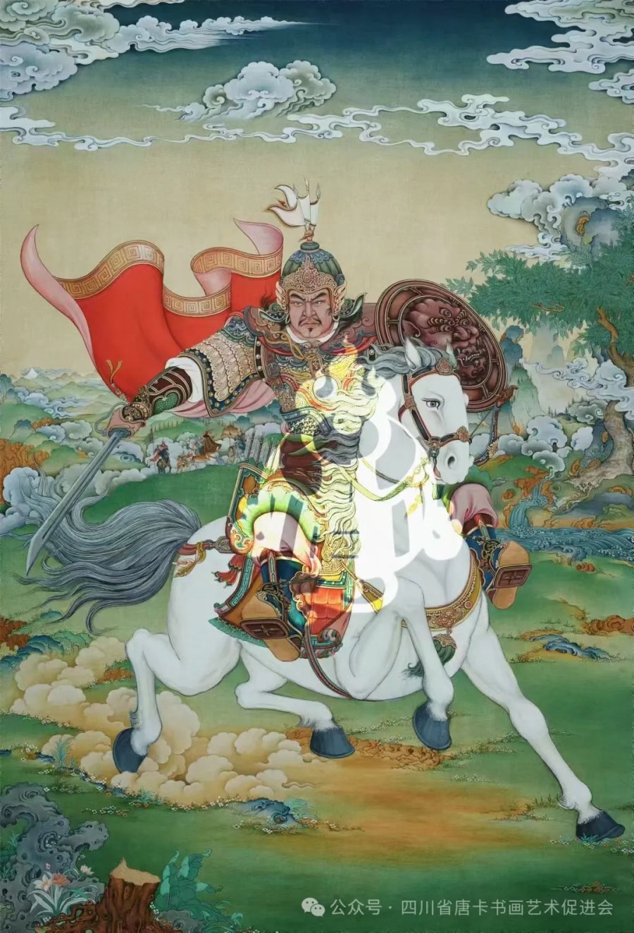 展现非物质文化遗产魅力格萨尔王百位大将唐卡作品展国庆节前亮相四川