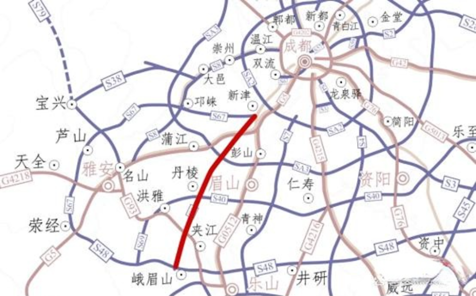 美丽画卷,成都至峨眉山高速今年将开工,一条旅游快速路