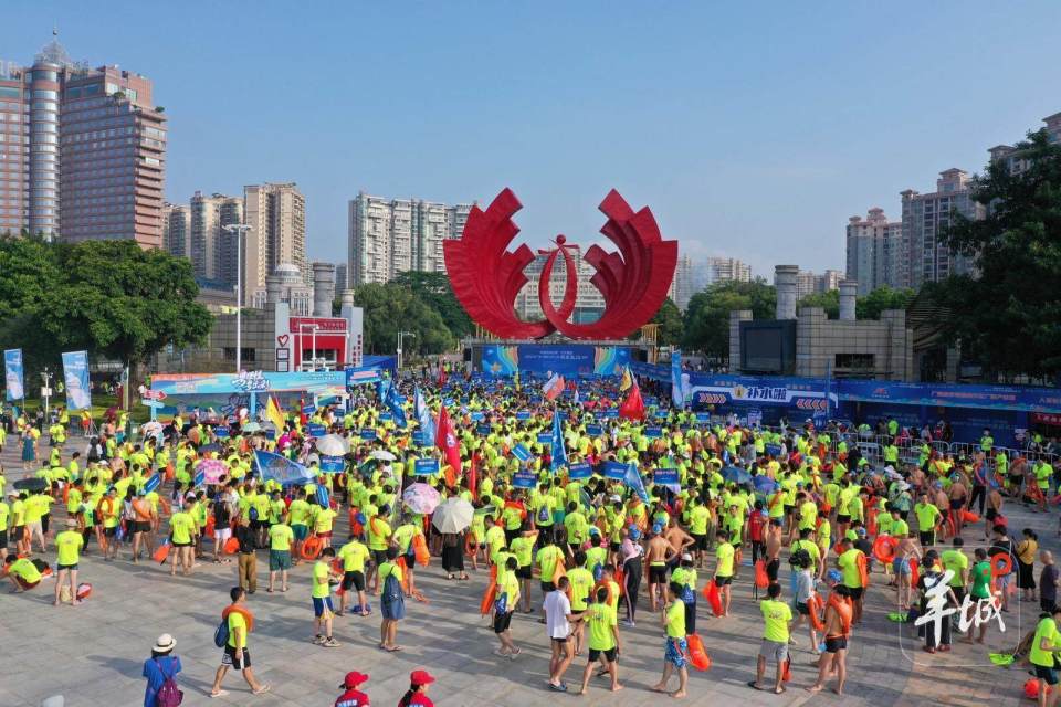场面太壮观！2900人“泳”动北江