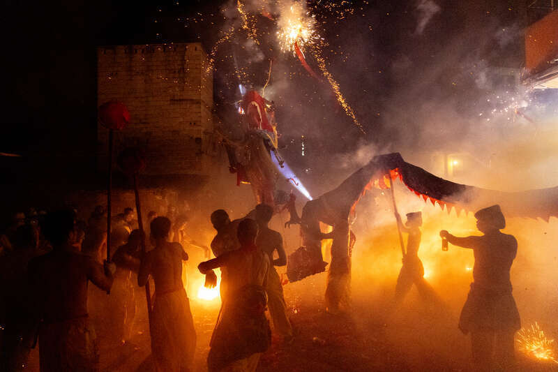 广西宾阳:炮龙炸响龙年新春_腾讯新闻