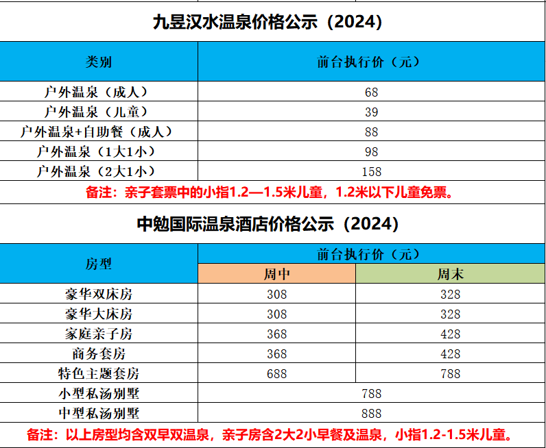 象州温泉价目表图片