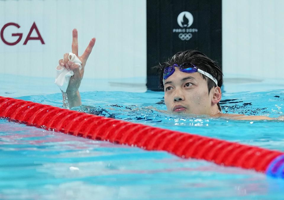四朝奥运老将汪顺夺得男子200米自由泳铜牌