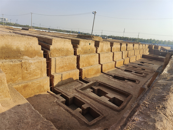 The graveyard of Beicheng Village, Xixian New District, Shaanxi Province found that the tombs of the 16th Kingdom of the Sixteen Kingdoms are rare earth carvings imitation wood architectural shape