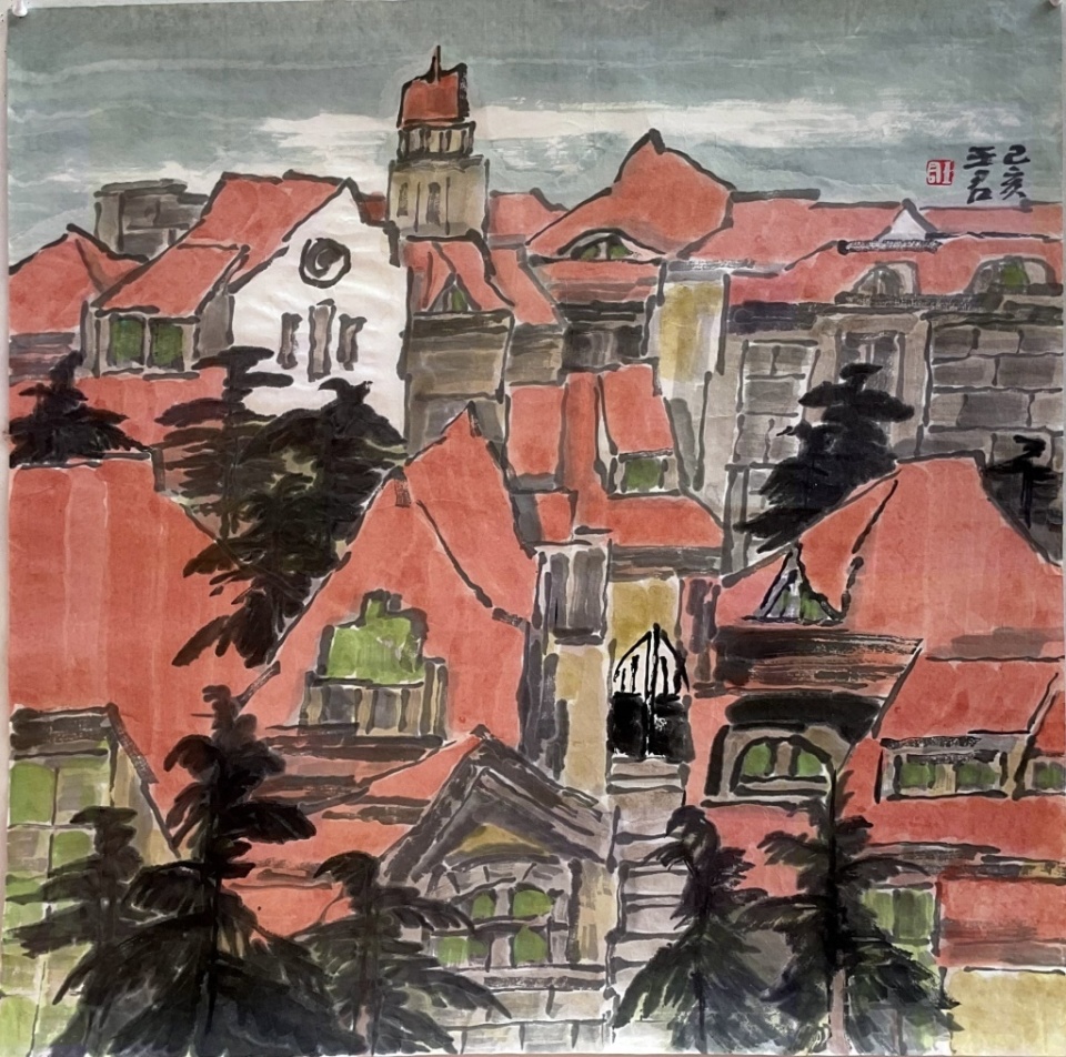 【观象山】君自故乡来 此画最青岛——王君绘画作品印象之七