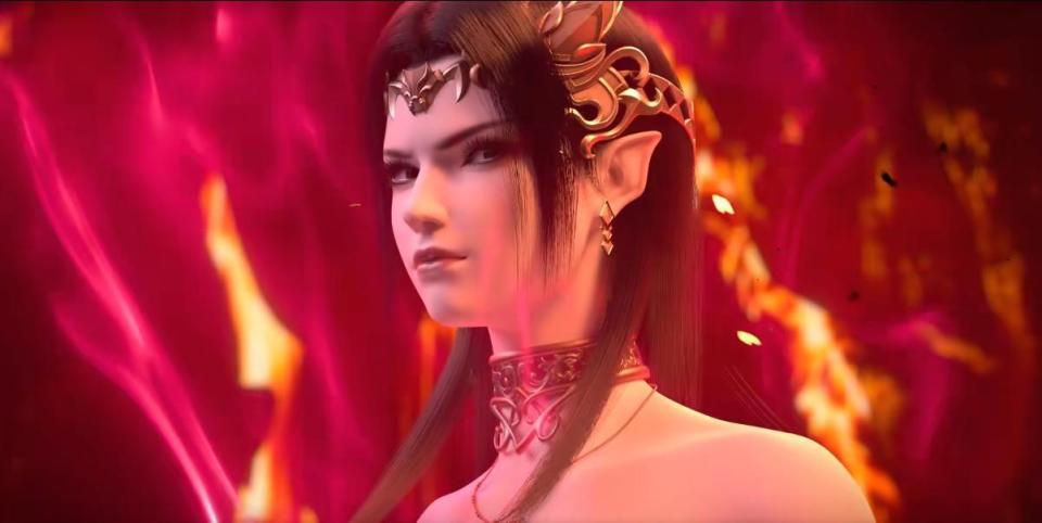 斗破苍穹：美杜莎衣服被烧光，有谁注意萧炎的眼神，竟然偷瞄玉体