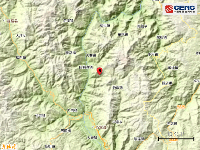 云南昭通市巧家县附近发生3.0级左右地震