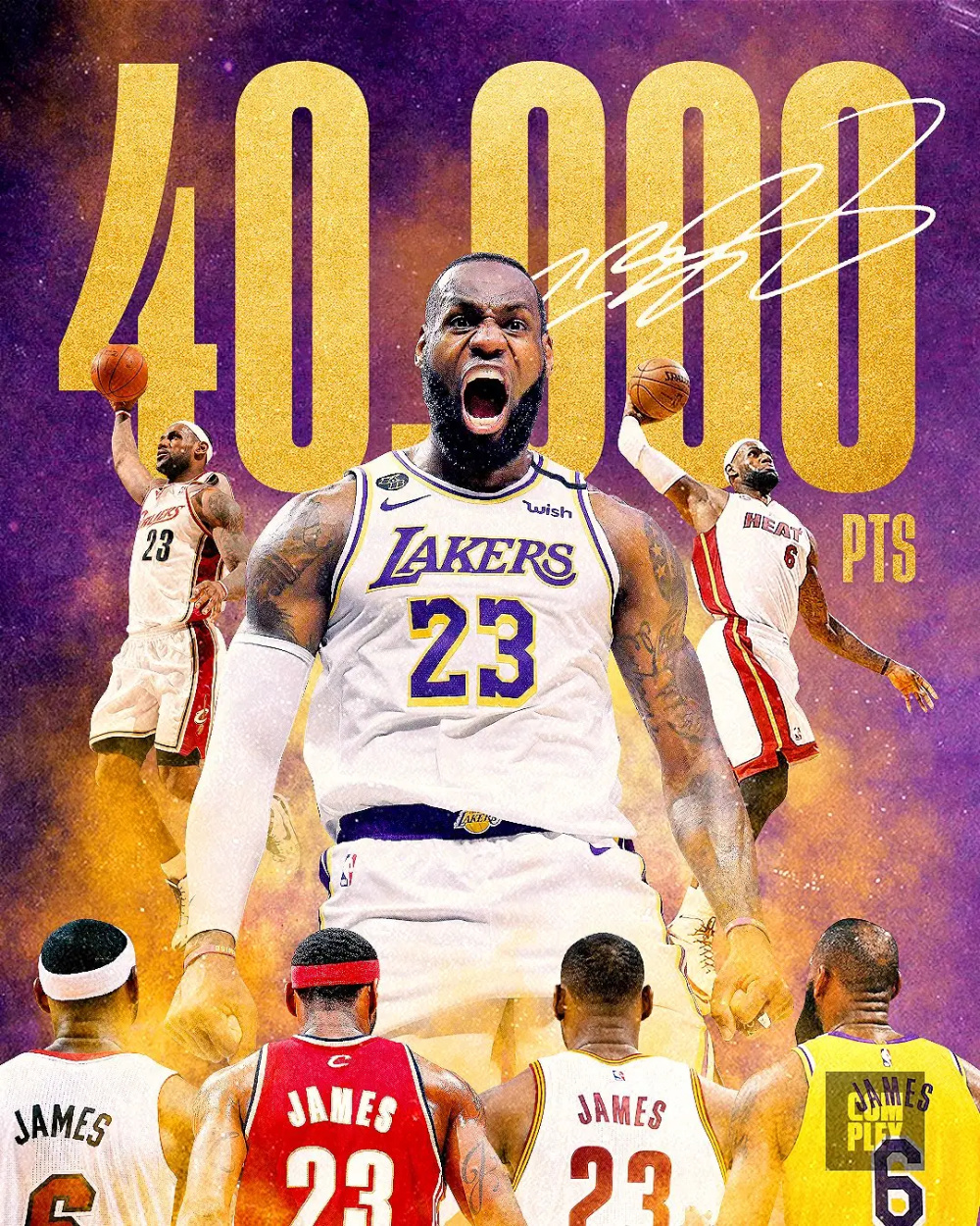詹姆斯达成40000分成就,旷古烁今,为什么会有人诋毁?