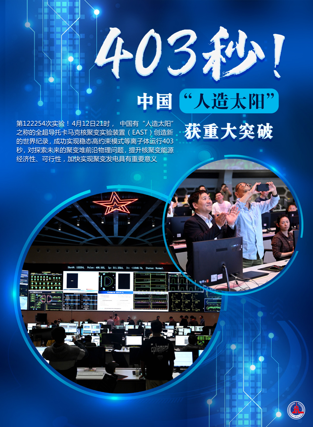 (图表·海报)〔科技〕403秒!中国"人造太阳"获重大突破_腾讯新闻