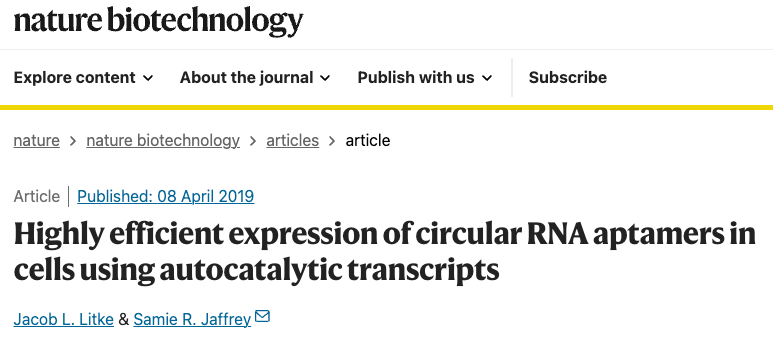 Cell子刊：用类病毒颗粒VLP递送环状RNA，延长治疗性蛋白表达时间_腾讯新闻
