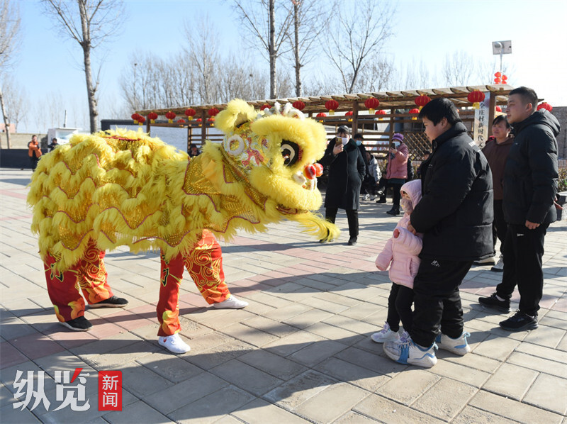 河北涿州:舞獅慶新春_騰訊新聞