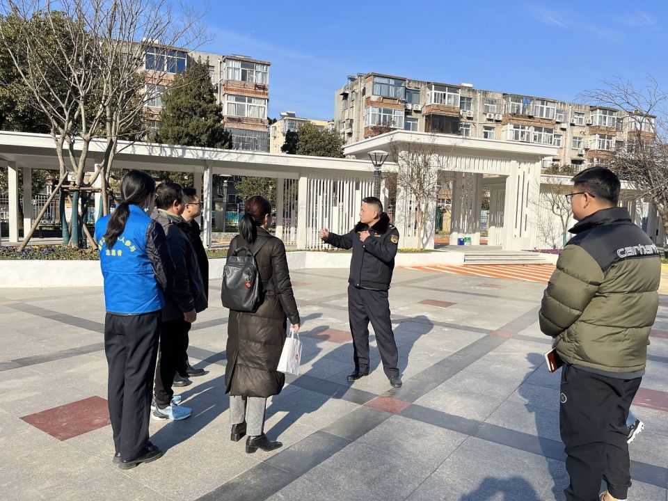 南京江北新区大厂街道小公园放大民生幸福