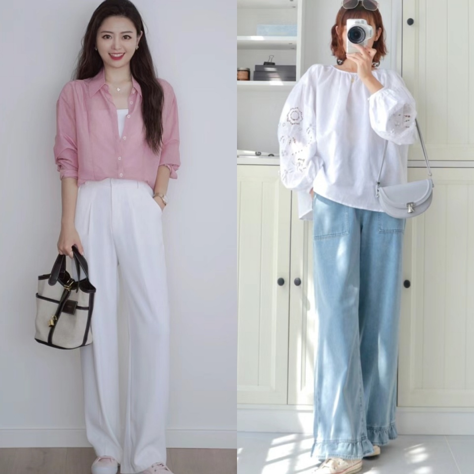 快试试这四种颜色配"白"衣服,干净,清爽又不失大气,太好看了