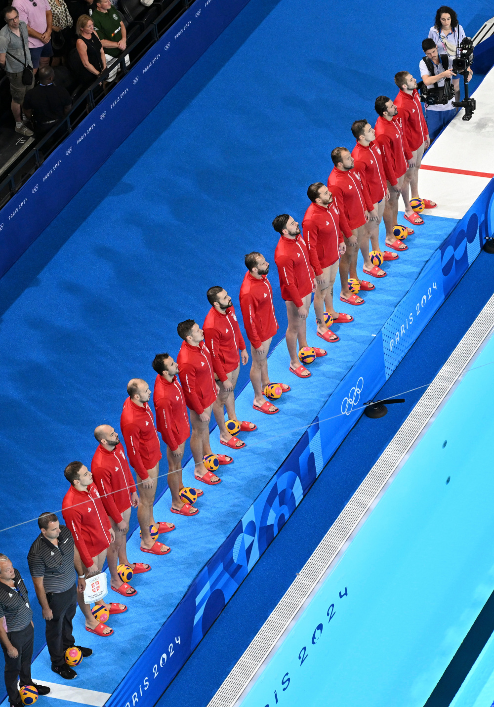 巴黎奥运会丨水球——男子金牌赛:塞尔维亚队夺冠