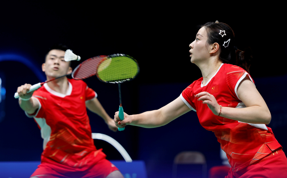 羽毛球郑思维黄雅琼晋级混双决赛