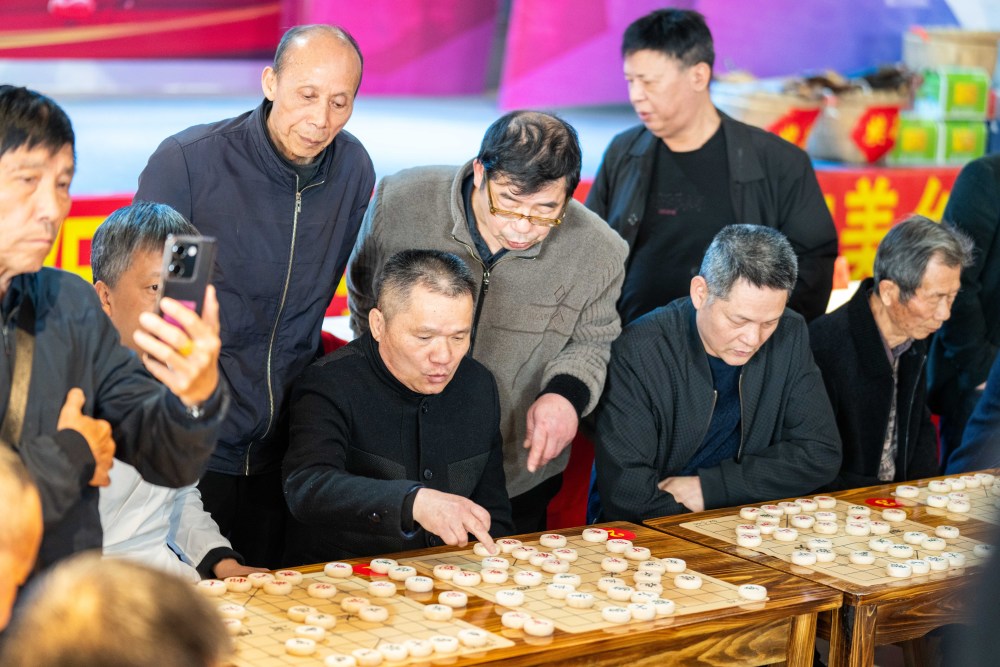 全民健身——湖南湘阴举办2024乡村象棋赛