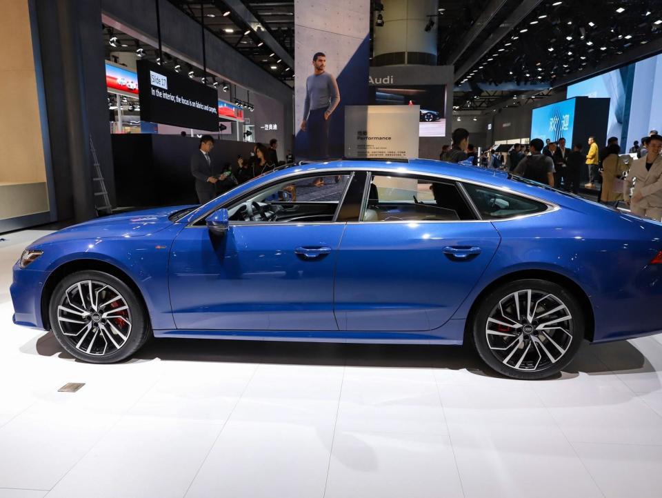 经典造型没有变化2024款奥迪a7sportback车展实拍图曝光