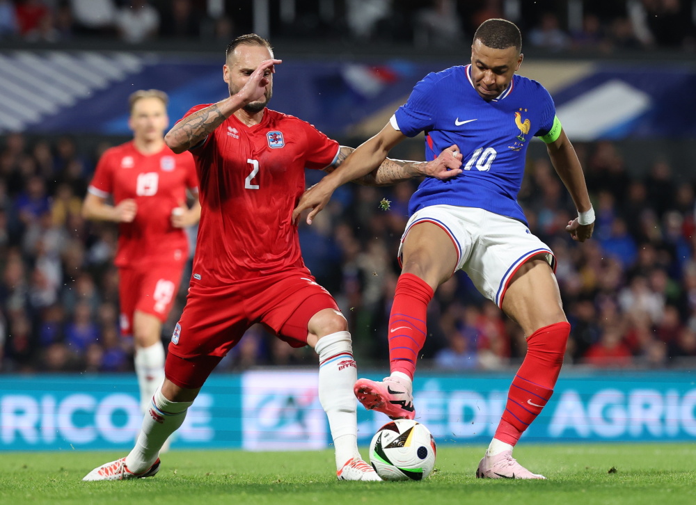 足球——友谊赛:法国胜卢森堡