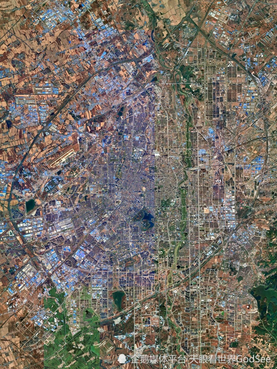 长春卫星影像看城市规划