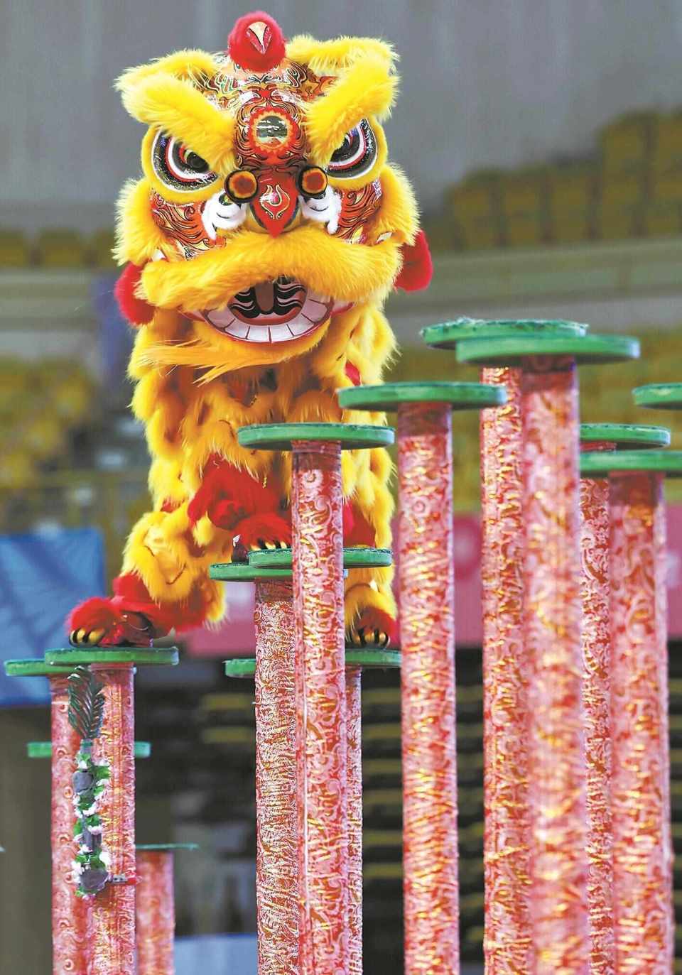 十五运会群众展演舞龙舞狮南狮自选项目决赛 粤港澳联队问鼎_腾讯新闻