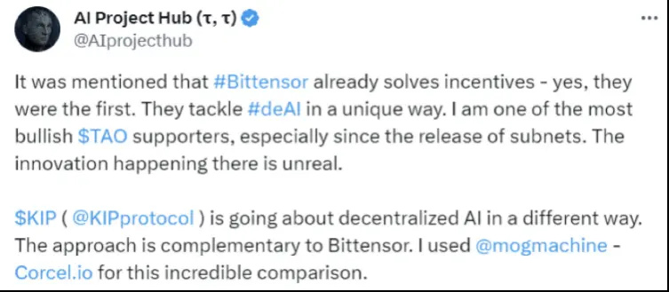 AI 新黑马，KIP Protocol 是下一个早期“Bittensor”？_腾讯新闻