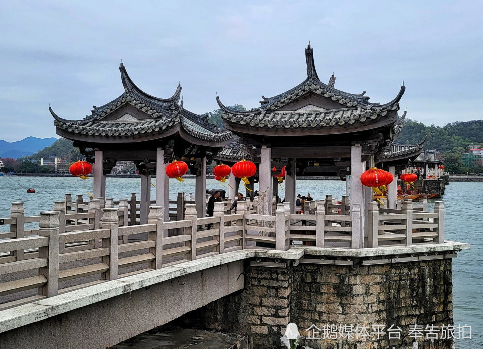 广济桥壮丽雄伟 凸显潮州悠久文化底蕴
