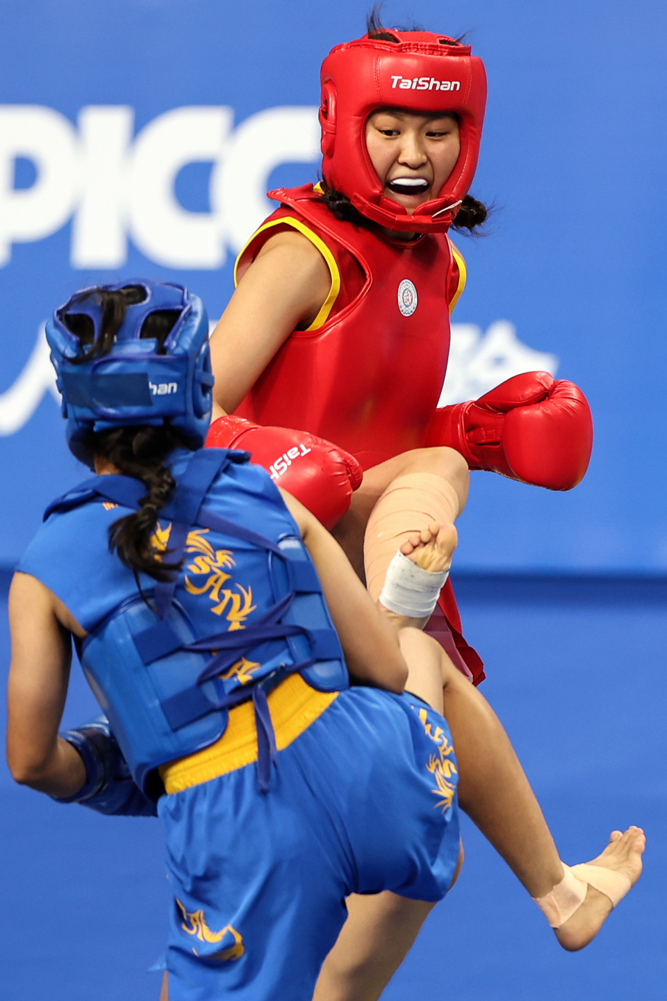 武术——女子散打52公斤级：中国选手陈梦粤夺冠