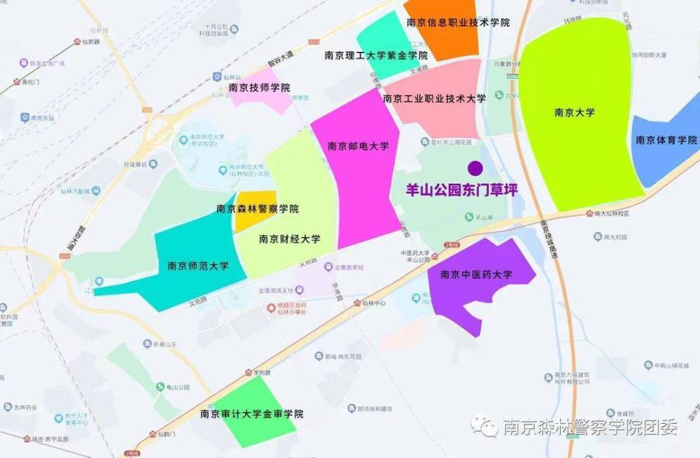 仙林大学城地图图片