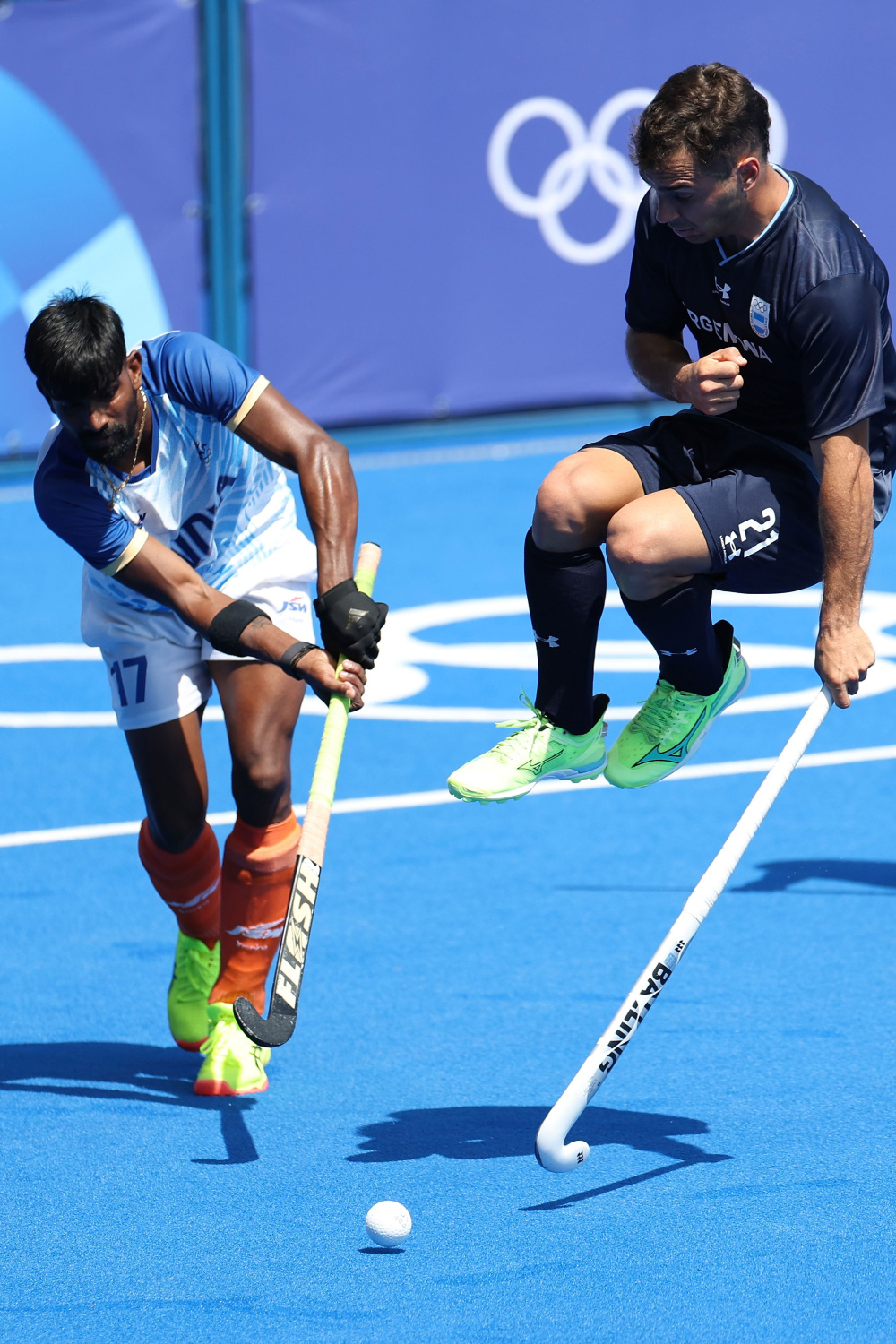 巴黎奥运会丨曲棍球——男子小组赛:印度平阿根廷