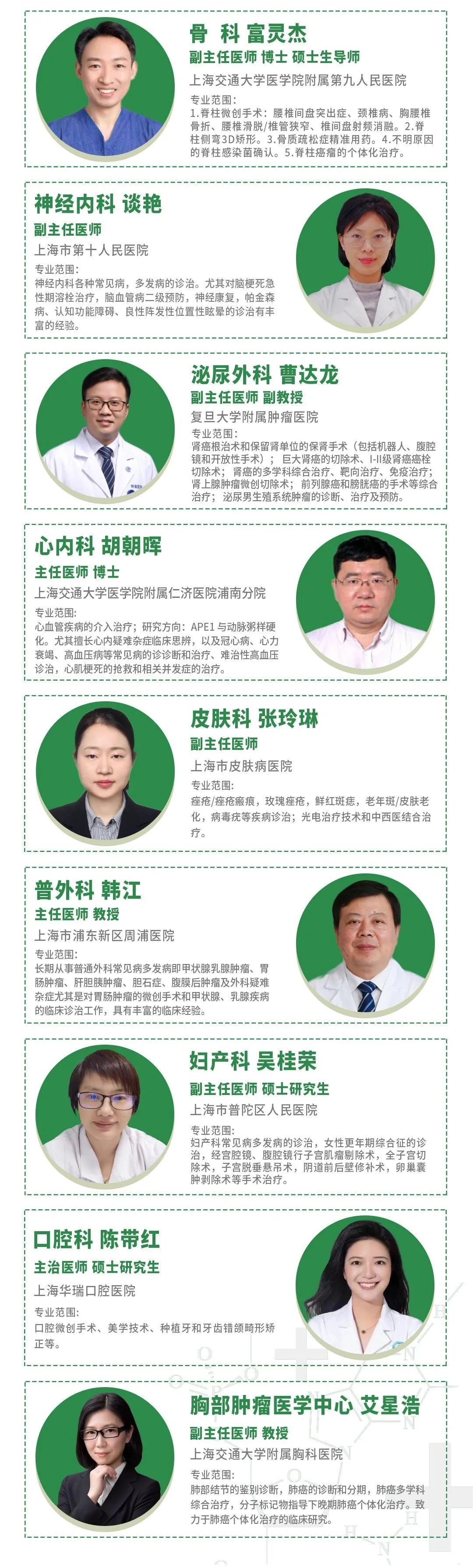 专家简介本次义诊活动邀请了复旦大学附属华山医院,上海市第一人民