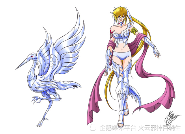 天鹤座白银圣斗士让叶:英姿飒爽的嘉米尔族女战士_腾讯新闻