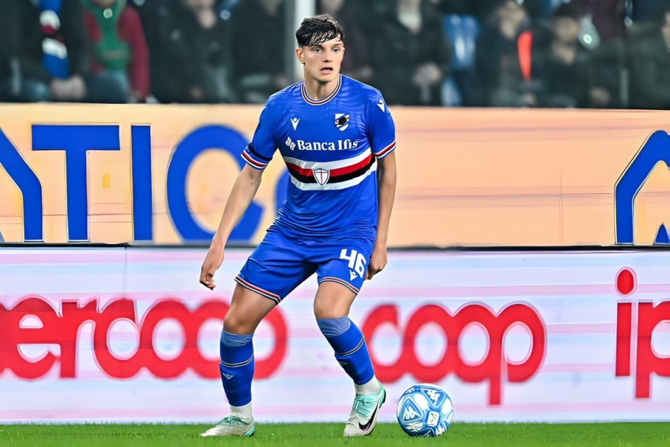 意媒国米派球探现场考察桑普17岁中卫莱奥尼