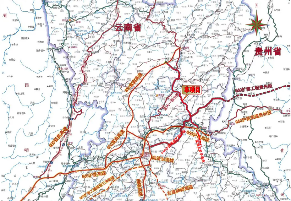 宣威至富源高速公路, 简称宣富高速,它是《云南省道网规划修编(2016