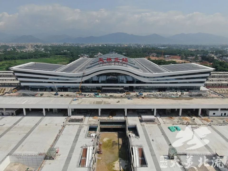 玉林北站即将建成交付!