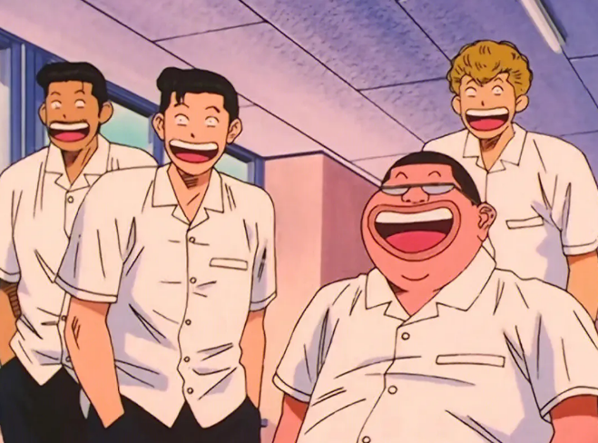 樱木军团在动漫中也有着极高的人气铁男虽然是"混混头子",也有自己重