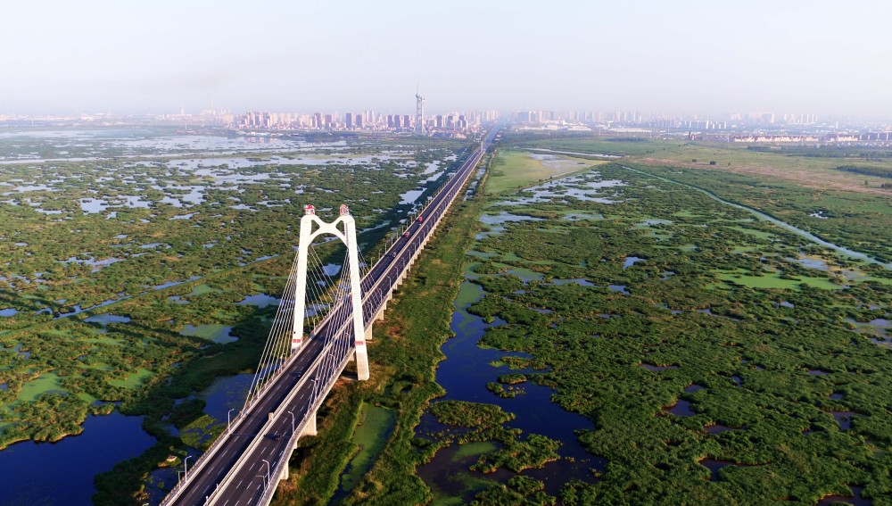 城市景观是座美不胜收的"天然百湖之城"图片大庆市黎明湖夜景(资料