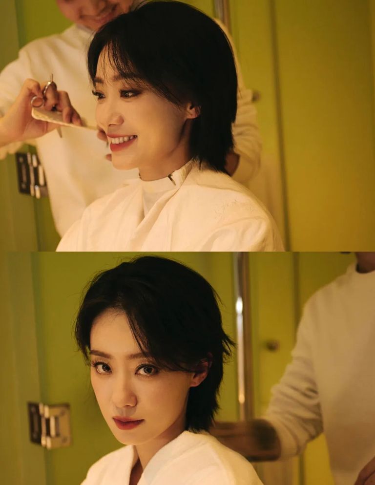 有层次感的锁骨碎发能把整个发型自然撑起,显得后脑勺饱满圆润 ,而且