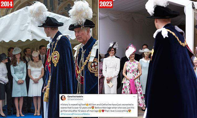 凯特缺席嘉德日活动,59岁苏菲王妃大放异彩,威廉和小婶热切聊天