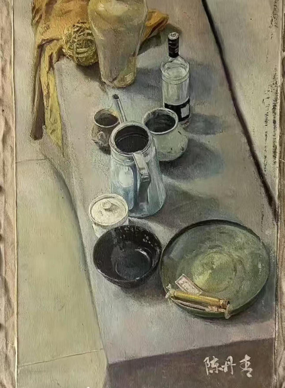 陈丹青画作真伪之争：男子斥15万购买，博主指认是自己课堂作业，买家称