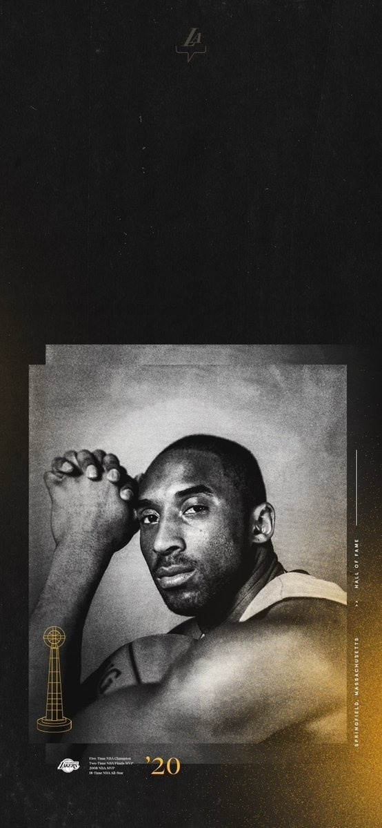 湖人官方分享八张精美科比手机壁纸_腾讯新闻