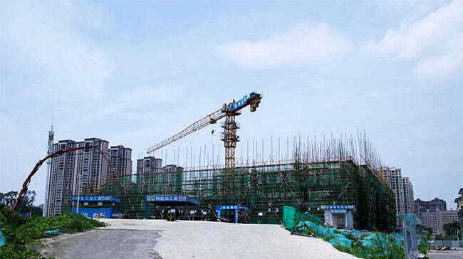 (沅陵一中"特立体艺馆"项目建设现场.