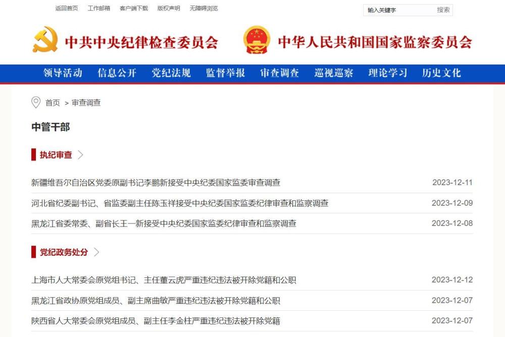 腐败排行榜_反腐记|2024:伏虎开门红八高官上榜