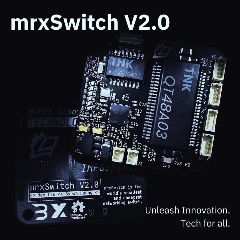 mrxSwitch v2.0 百兆網(wǎng)絡(luò)交換機(jī)問(wèn)世：物料成本僅 7 美元