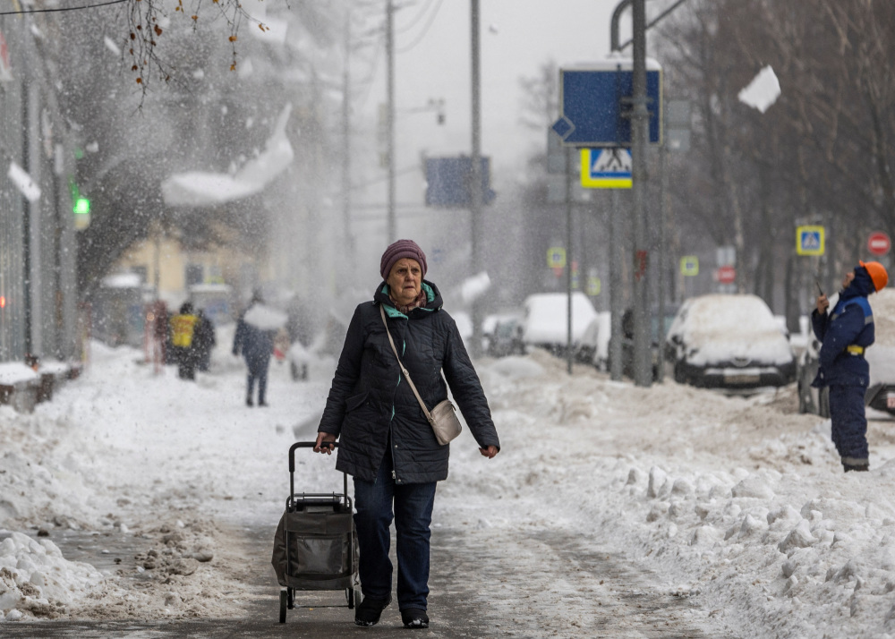 莫斯科遭遇大雪天气
