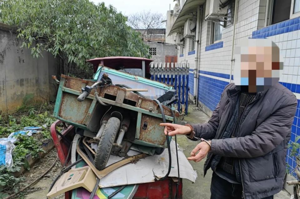 峨眉男子自制"开锁工具"偷电动三轮车落网!