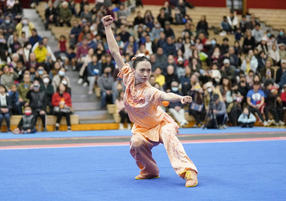 11月26日,在美国加州旧金山湾区的尤宁城,中国武术运