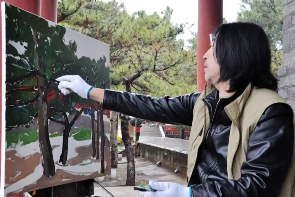 油画写生"大篷车",一路前行……‖"山海有情 天