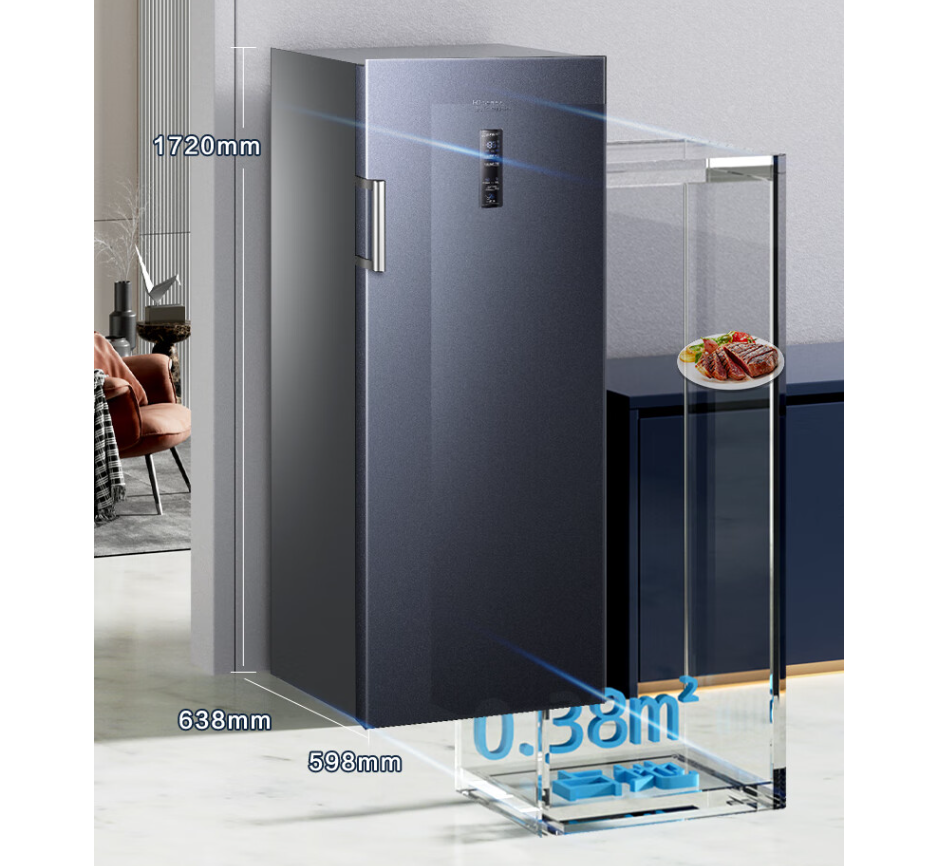 家里冷冻空间不够咋办看看美的海信的立式冰柜2000元解决问题